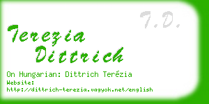 terezia dittrich business card