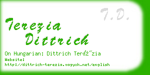 terezia dittrich business card
